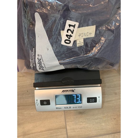 Pinch Blue 3/4 Sleeve Button Up Gauzy Rolled Tab Shirt Size L - Picture 11 of 11